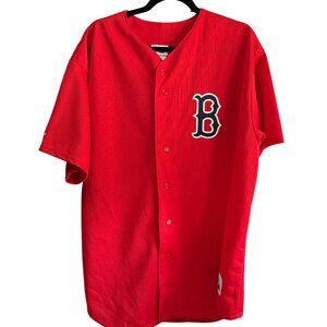 Majestic Red Boston Red Sox Garciaparra #5 Jersey 2X  Button-Up Athletic Apparel